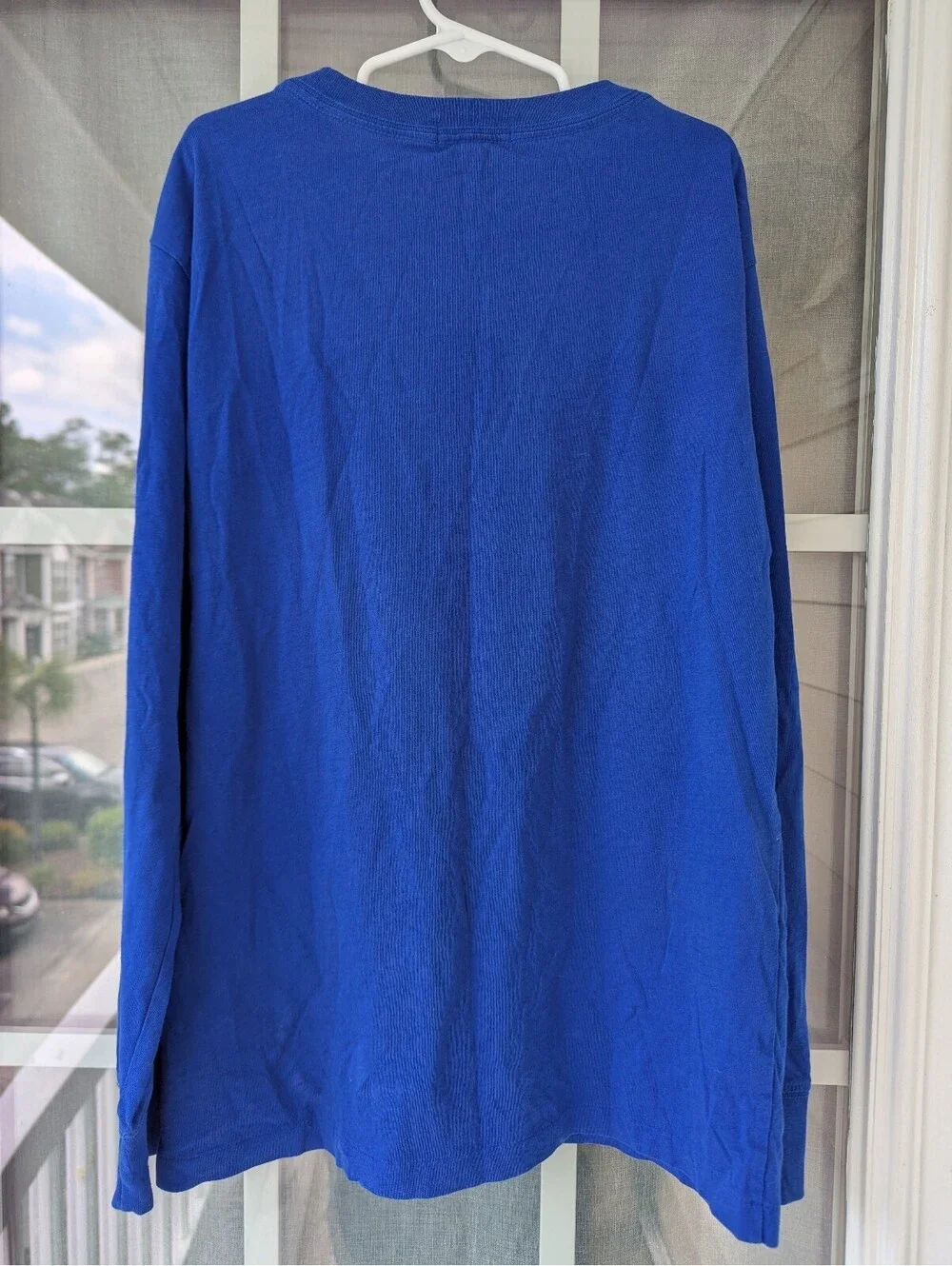 Polo Ralph Lauren Boys M 10-12 Blue Tiger Graphic Long Sleeve T Shirt 16.5x23.5